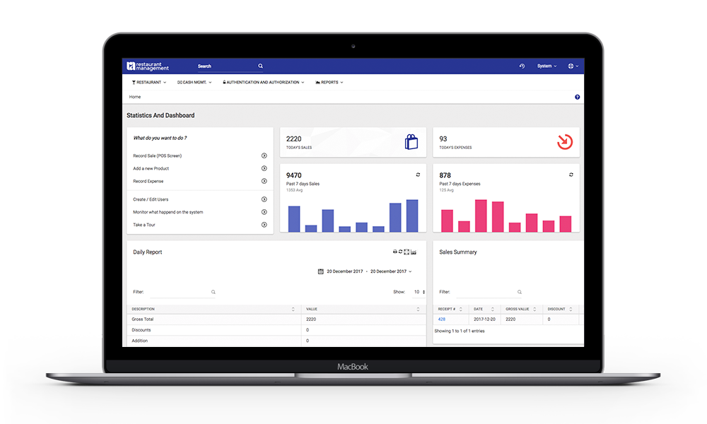Ra Systems Restaurant Management System
